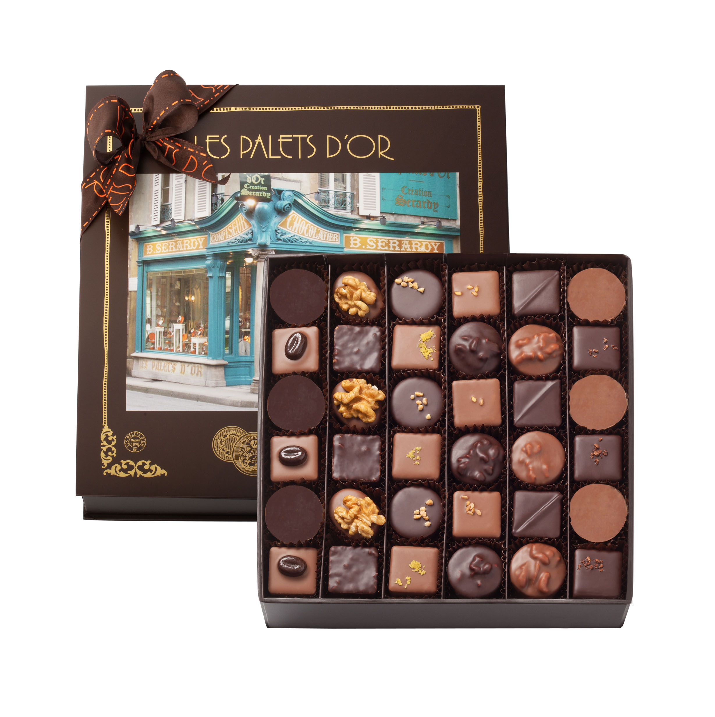 Coffret 1761 tout chocolat T1 300g – Les Palets d'Or – Moulins